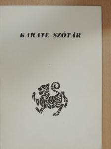 Zsolt Péter - Karate szótár [antikvár]