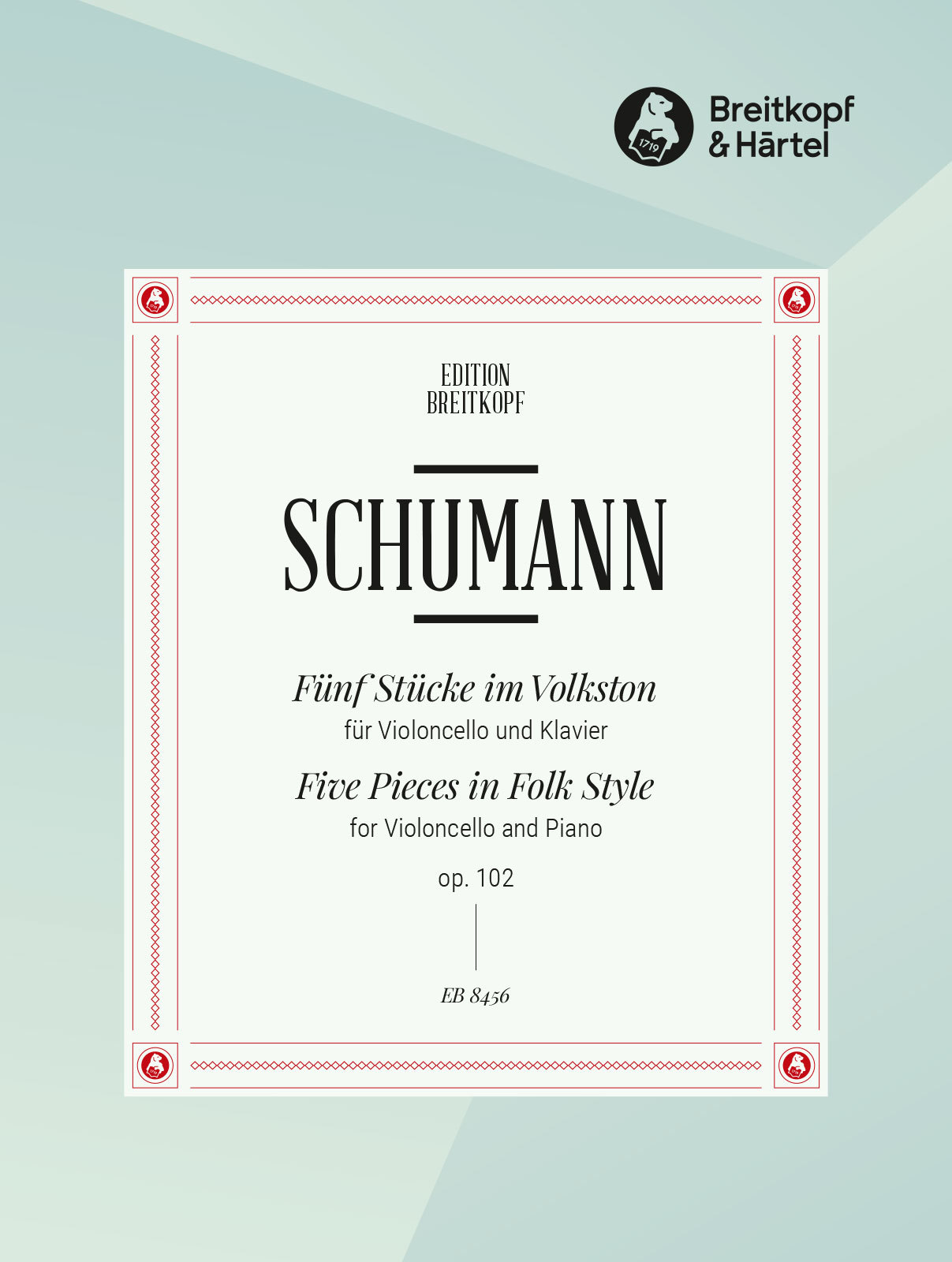 Schumann, Robert - FÜNF STÜCKE IM VOLKSTON OP.102 FÜR VIOLONCELLO UND KLAVIER (DRAHEIM)