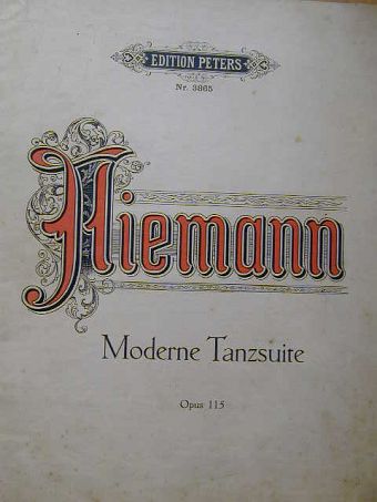 Walter Niemann - Moderne Tanzsuite [antikvár]