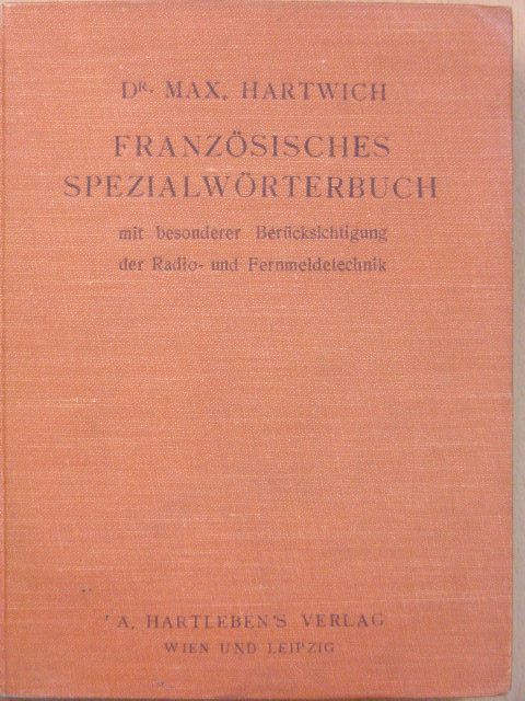 Französisches Spezialwörterbuch [antikvár]
