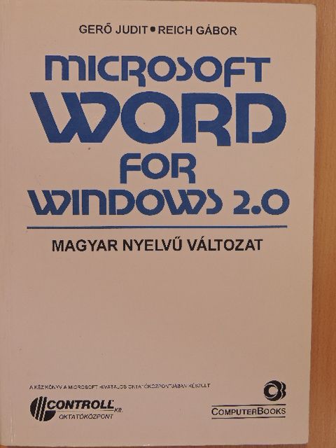 Gerő Judit - Microsoft Word for Windows 2.0 [antikvár]