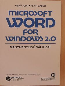 Gerő Judit - Microsoft Word for Windows 2.0 [antikvár]