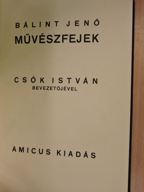 Bálint Jenő - Művészfejek [antikvár]
