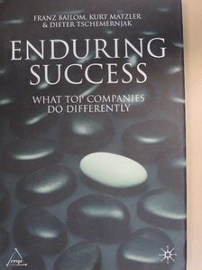 Dieter Tschemernjak - Enduring Success [antikvár]