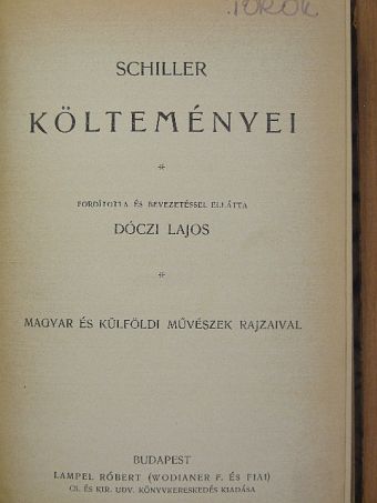Friedrich Schiller - Schiller költeményei [antikvár]