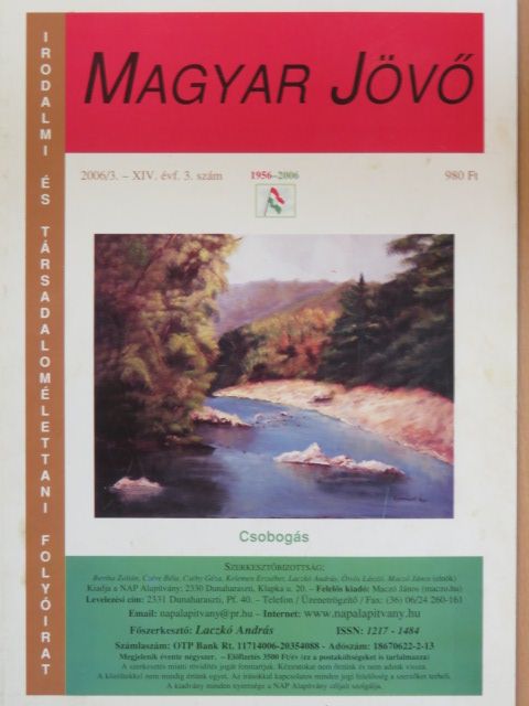 Bábel Balázs - Magyar Jövő 2006/3. [antikvár]