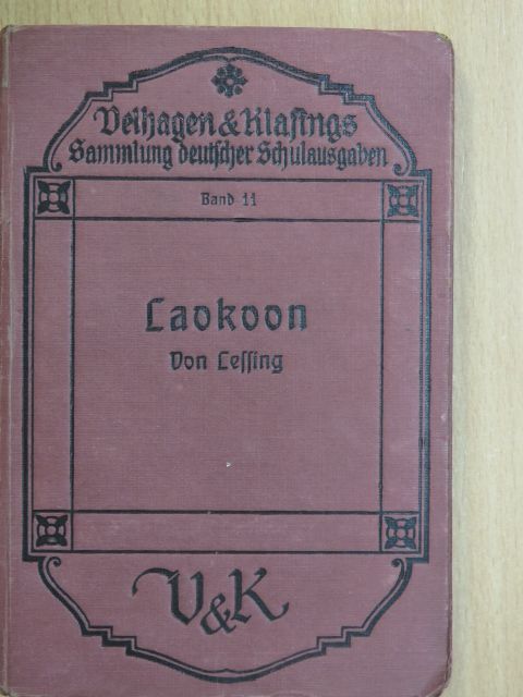 Lessing - Laokoon oder Über die Grenzen der Malerei und Poesie von Lessing (gótbetűs) [antikvár]