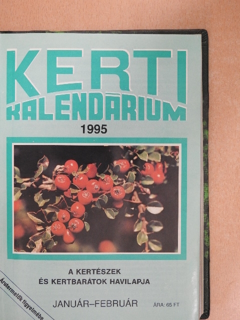 Dr. Szent-Miklóssy Ferenc - Kerti kalendárium 1995. január-december  [antikvár]