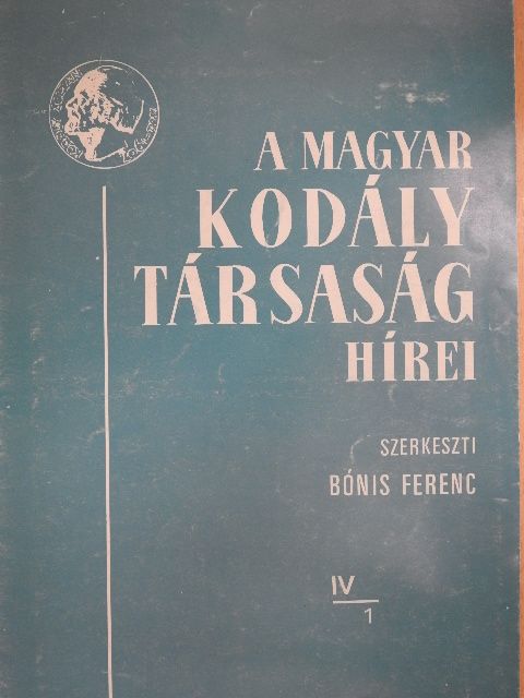 Fasang Árpád - A Magyar Kodály Társaság Hírei 1981/1. [antikvár]