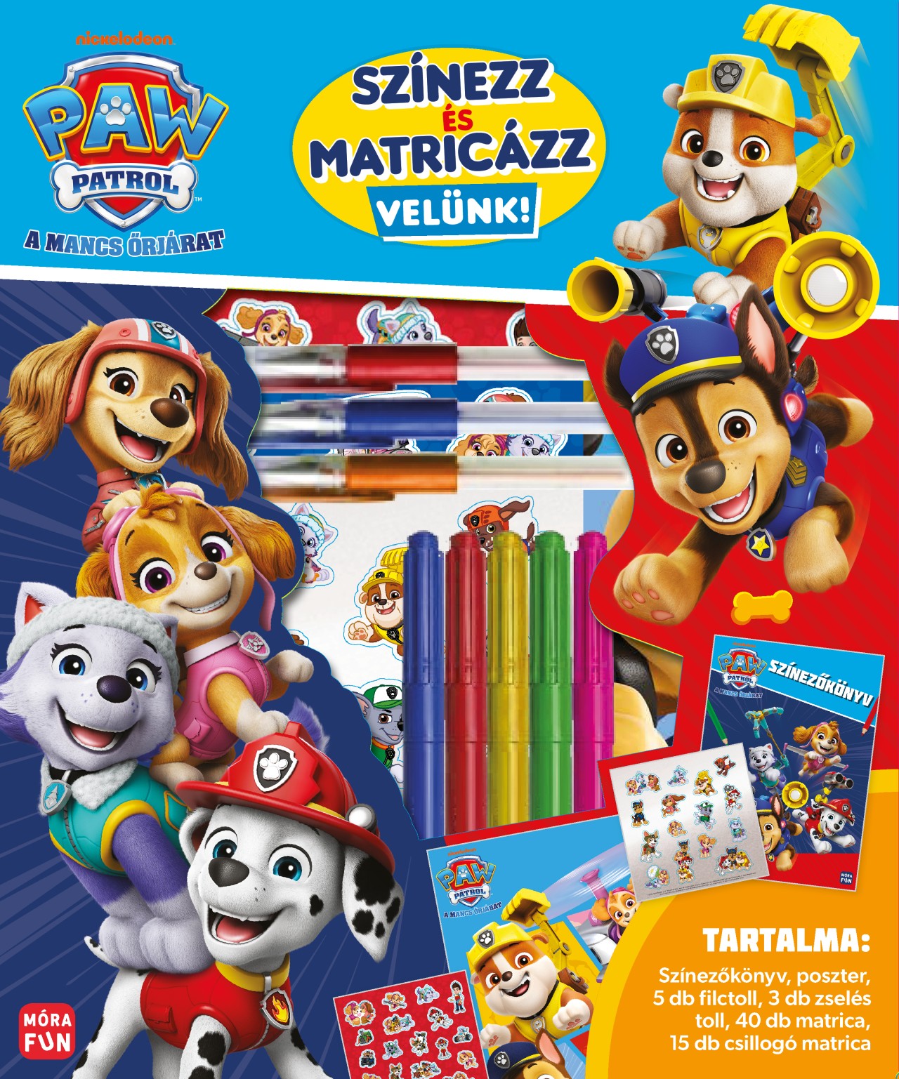 Mancs Őrjárat. Színezz és matricázz velünk!