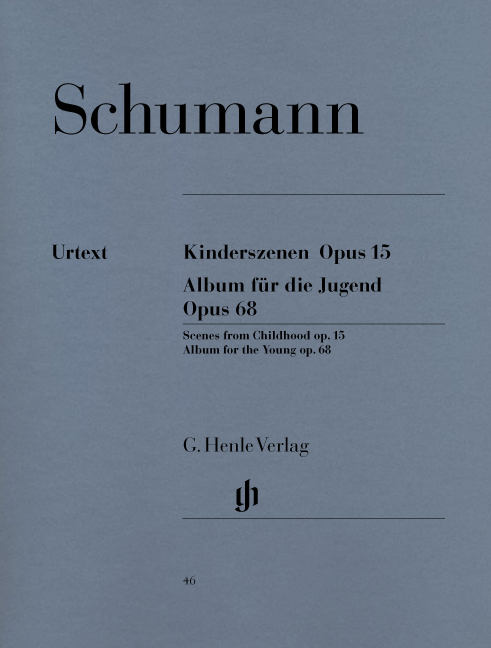 Schumann, Robert - KINDERSZENEN OP.15, ALBUM FÜR DIE JUGEND OP.68 FÜR KLAVIER URTEXT