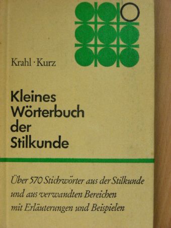 Josef Kurz - Kleines Wörterbuch der Stilkunde [antikvár]