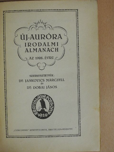 Dr. Dobai János - Új-Auróra 1926. [antikvár]