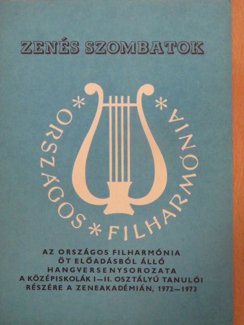 Országos Filharmónia Műsorfüzet - Zenés szombatok [antikvár]