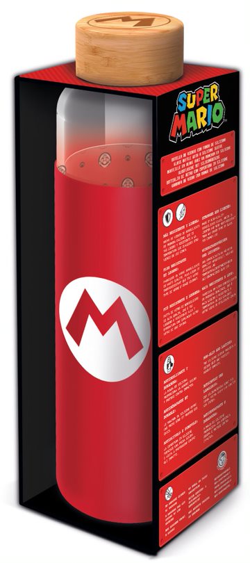 ÜVEG KULACS FA TETŐVEL - SUPER MARIO (585 ML)