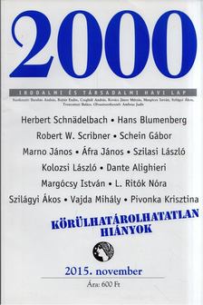Barabás András - 2000 Irodalmi és társadalmi havi lap 2015. november [antikvár]