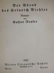 Gustav Renker - Der Abend des Heinrich Biehler (gótbetűs) [antikvár]