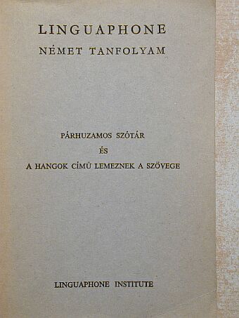 Linguaphone német tanfolyam [antikvár]