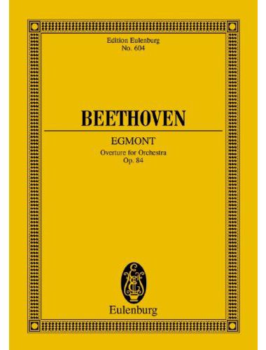 BEETHOVEN - EGMONT OVERTURE FOR ORCHESTRA OP.84 POCKET SCORE (MAX UNGER)