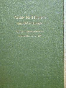 Archiv für Hygiene und Bakteriologie [antikvár]