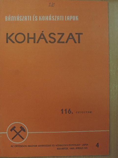 Czakó Lajos - Bányászati és Kohászati Lapok - Kohászat/Öntöde 1983. április [antikvár]