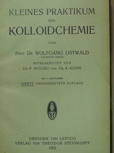 Prof. Dr. Wolfgang Ostwald - Kleines praktikum der kolloidchemie [antikvár]