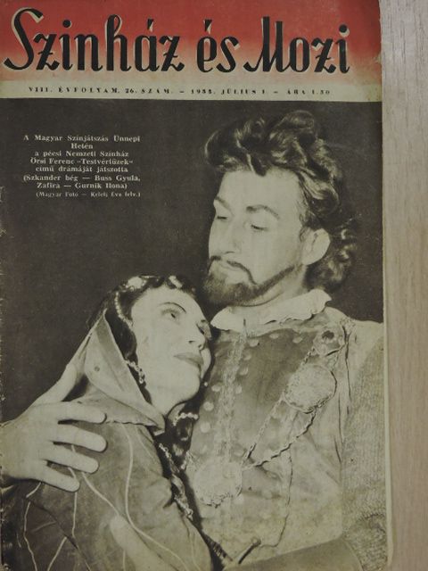 Darvas József - Szinház és Mozi 1955. július 1. [antikvár]