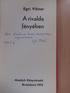 Egri Viktor - A rivalda fényében (dedikált példány) [antikvár]