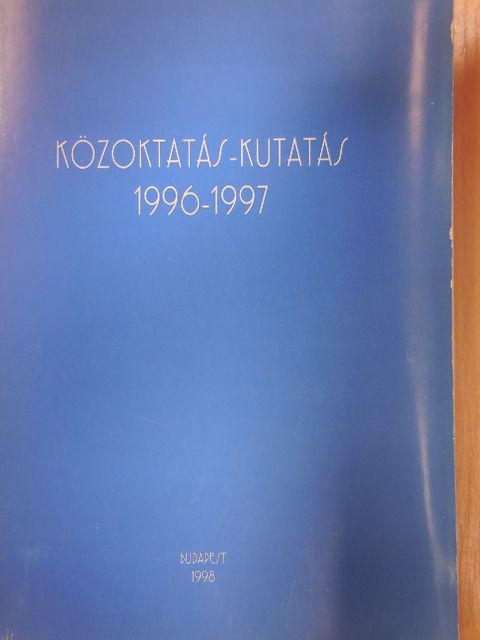 Baráth Tibor - Közoktatás-kutatás 1996-1997 [antikvár]