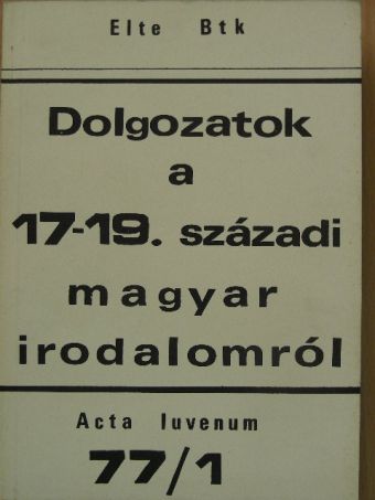 Eisemann György - Acta Iuvenum 1977/1. [antikvár]