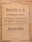 Bach J. S. - "Wohltemperirtes Klavier" I. füzet [antikvár]