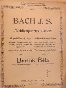 Bach J. S. - "Wohltemperirtes Klavier" I. füzet [antikvár]