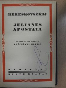 Mereskovszkij - Julianus apostata [antikvár]