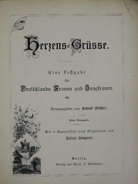 Angelica von Hörmann - Herzens-Grüsse (gótbetűs) [antikvár]
