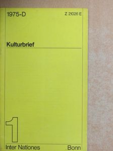 Dr. Hermann Lübbe - Kulturbrief Januar 1975 [antikvár]