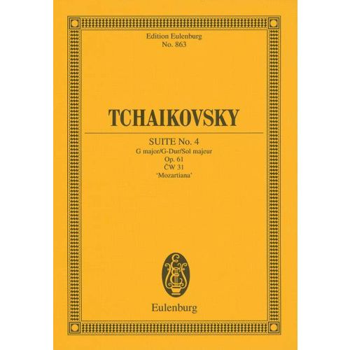 CSAJKOVSZKIJ / TCHAIKOVSKY - SUITE NO.4 G MAJOR OP.61 "MOZARTIANA" POCKET SCORE