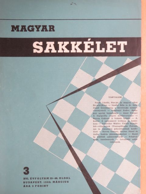 A. Kotov - Magyar Sakkélet 1966. március [antikvár]