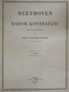 Beethoven - Három kontratánc zongorára [antikvár]