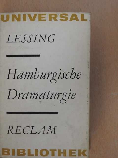 Gotthold Ephraim Lessing - Hamburgische Dramaturgie [antikvár]