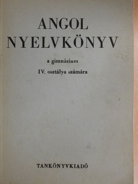 Buday László - Angol nyelvkönyv IV. [antikvár]