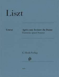 LISZT - APRES UNE LECTURE DU DANTE. FANTASIA QUASI SONATA