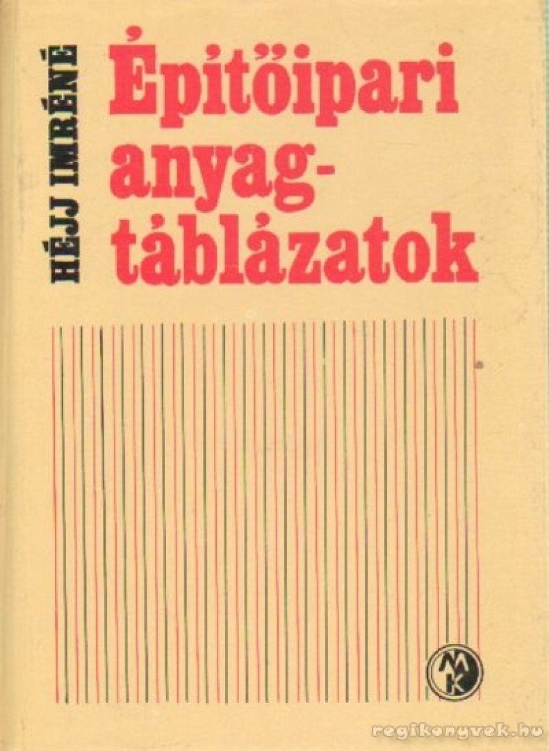 Héjj Imréné - Építőipari anyagtáblázatok [antikvár]
