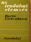 Borisz Eichenbaum - Az irodalmi elemzés [antikvár]
