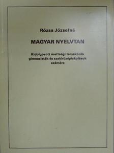 Rózsa Józsefné - Magyar nyelvtan [antikvár]
