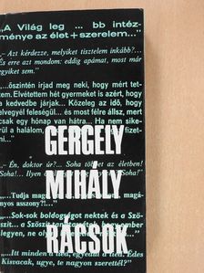 Gergely Mihály - Rácsok (dedikált példány) [antikvár]