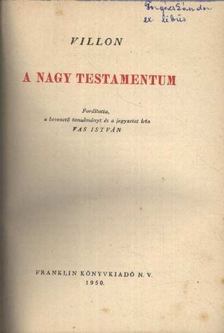 A nagy testamentum [antikvár]