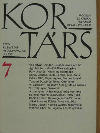 Ágh István - Kortárs 1989. július [antikvár]