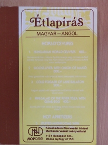 Börcsök András - Étlapírás [antikvár]