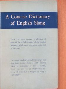 William Freeman - A Concise Dictionary of English Slang [antikvár]
