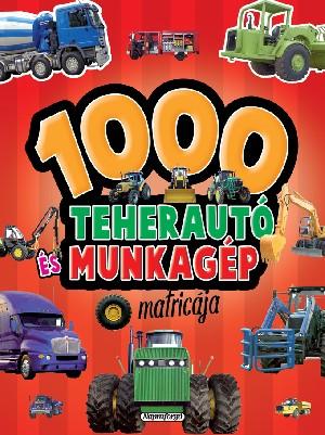 - - 1000 teherautó és munkagép matricája - Piros [szépséghibás]
